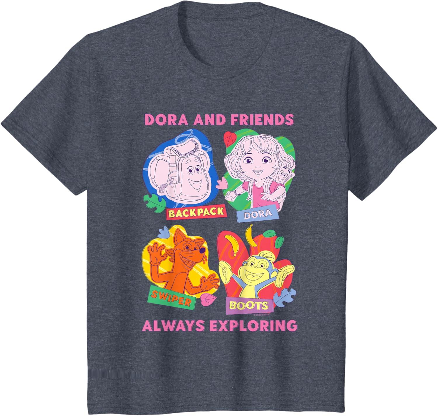 imageDora 2024 Dora and Friends TShirtHeather Blue
