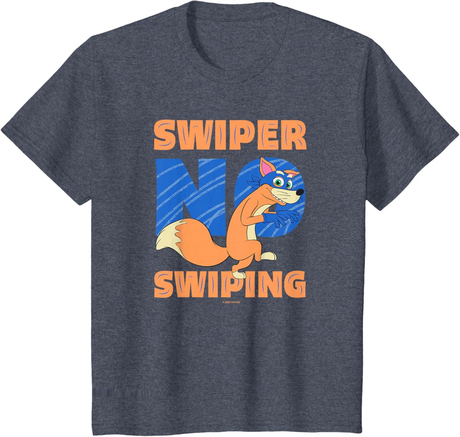 imageDora 2024 Swiper No Swiping TShirtHeather Blue