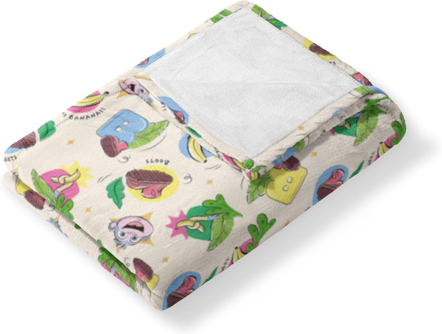 imageNORTHWEST Dora The Explorer More to Explore Silk Touch Throw Blanket Soft Fleece Cartoon Character 50 x 60 inchesBoots Pattern