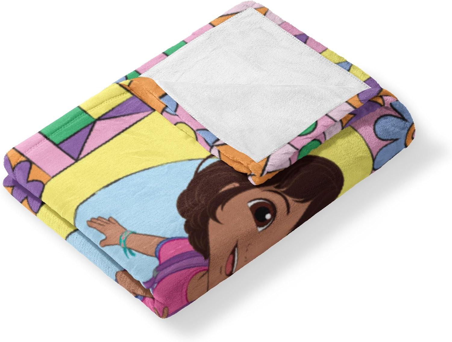imageNORTHWEST Dora The Explorer More to Explore Silk Touch Throw Blanket Soft Fleece Cartoon Character 50 x 60 inchesRunning Dora