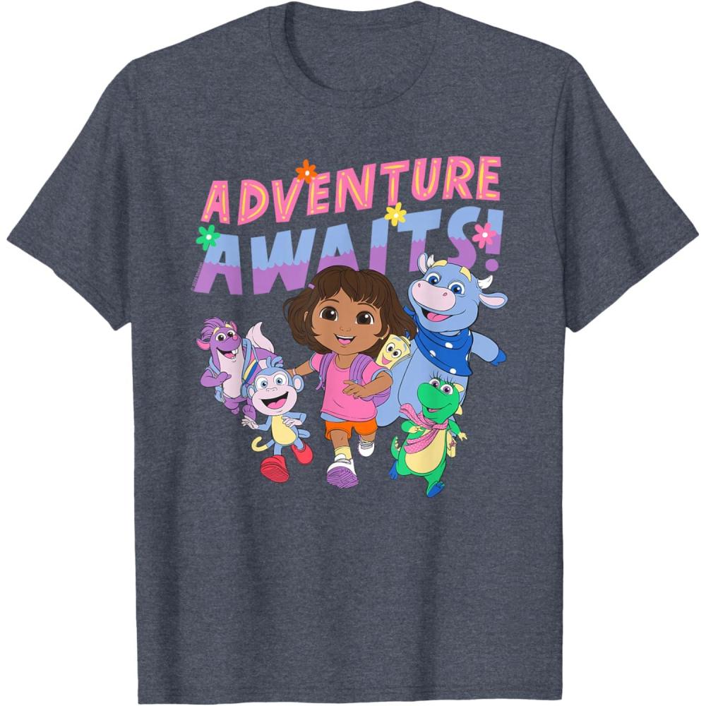 imageDora 2024 Adventure Awaits TShirtHeather Blue