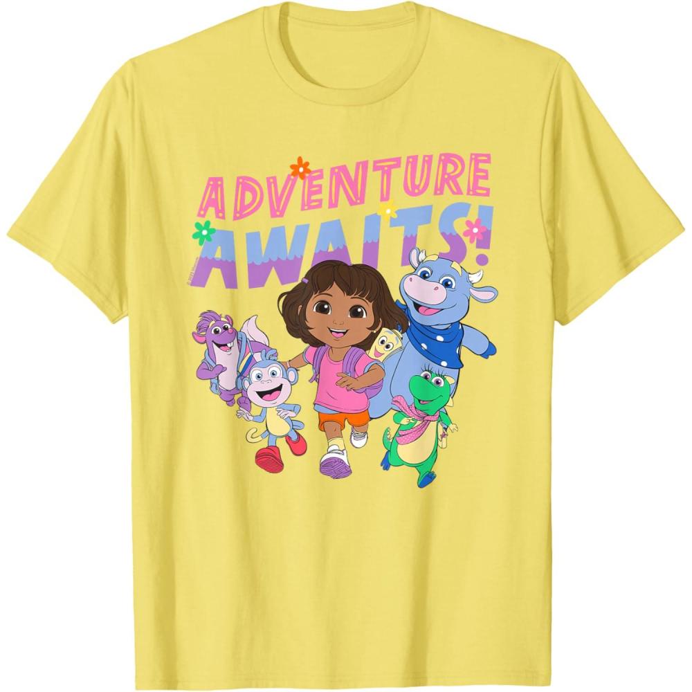imageDora 2024 Adventure Awaits TShirtLemon Yellow