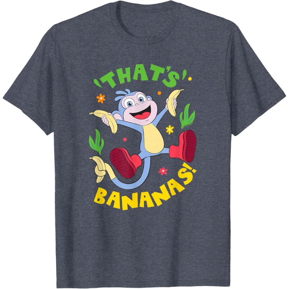 imageDora 2024 Boots Thats Bananas TShirtHeather Blue