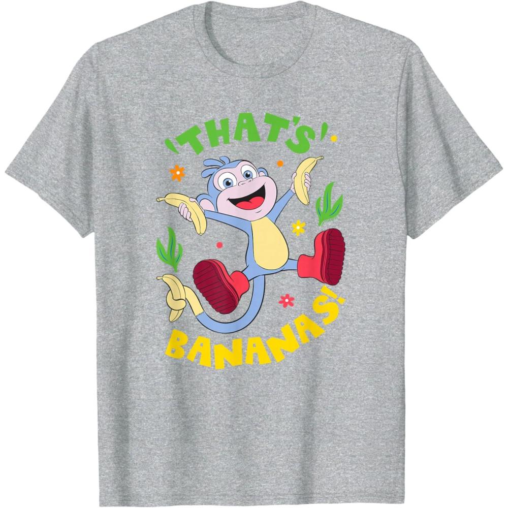 imageDora 2024 Boots Thats Bananas TShirtHeather Grey
