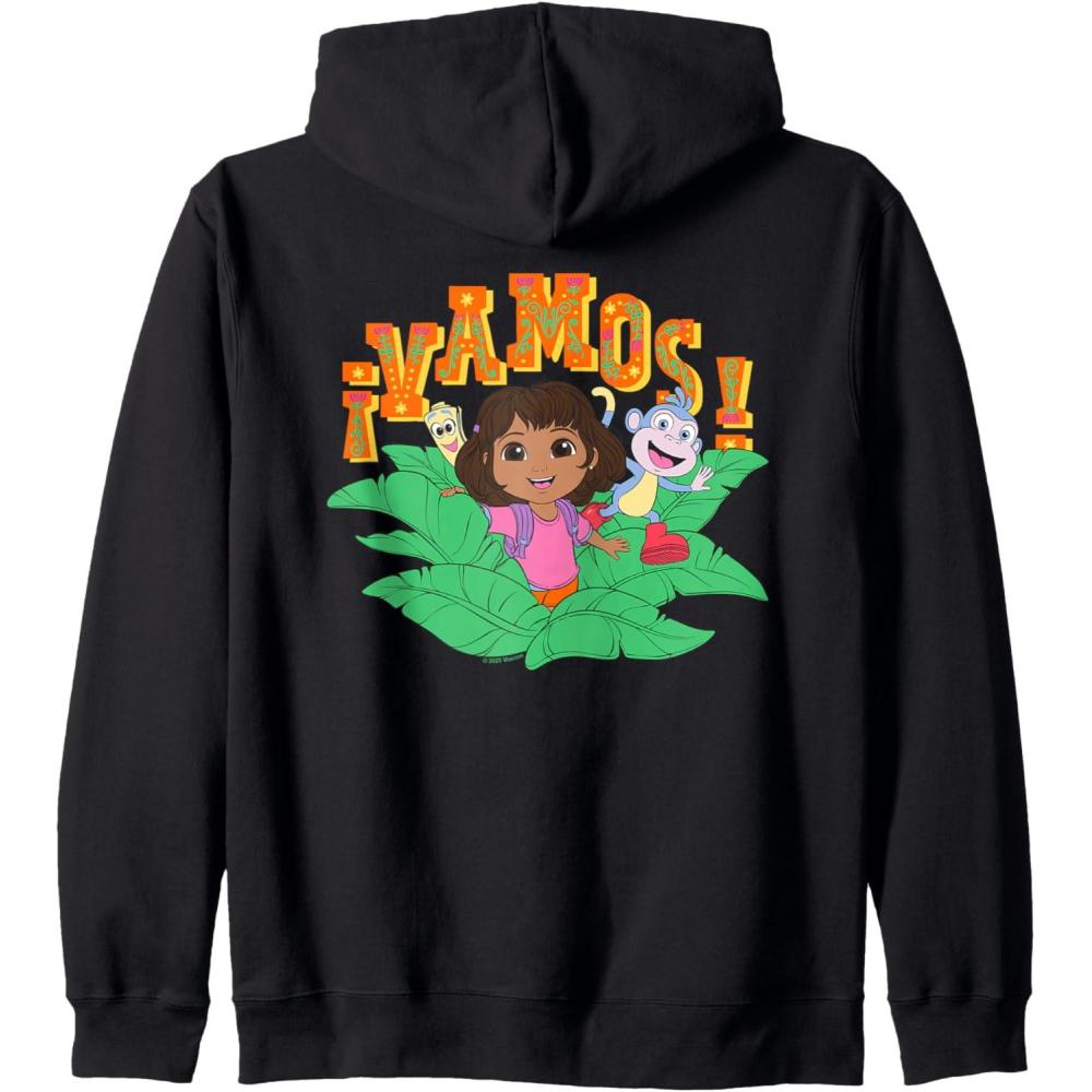 imageDora 2024 Dora Boots and Map Vamos Zip HoodieBlack