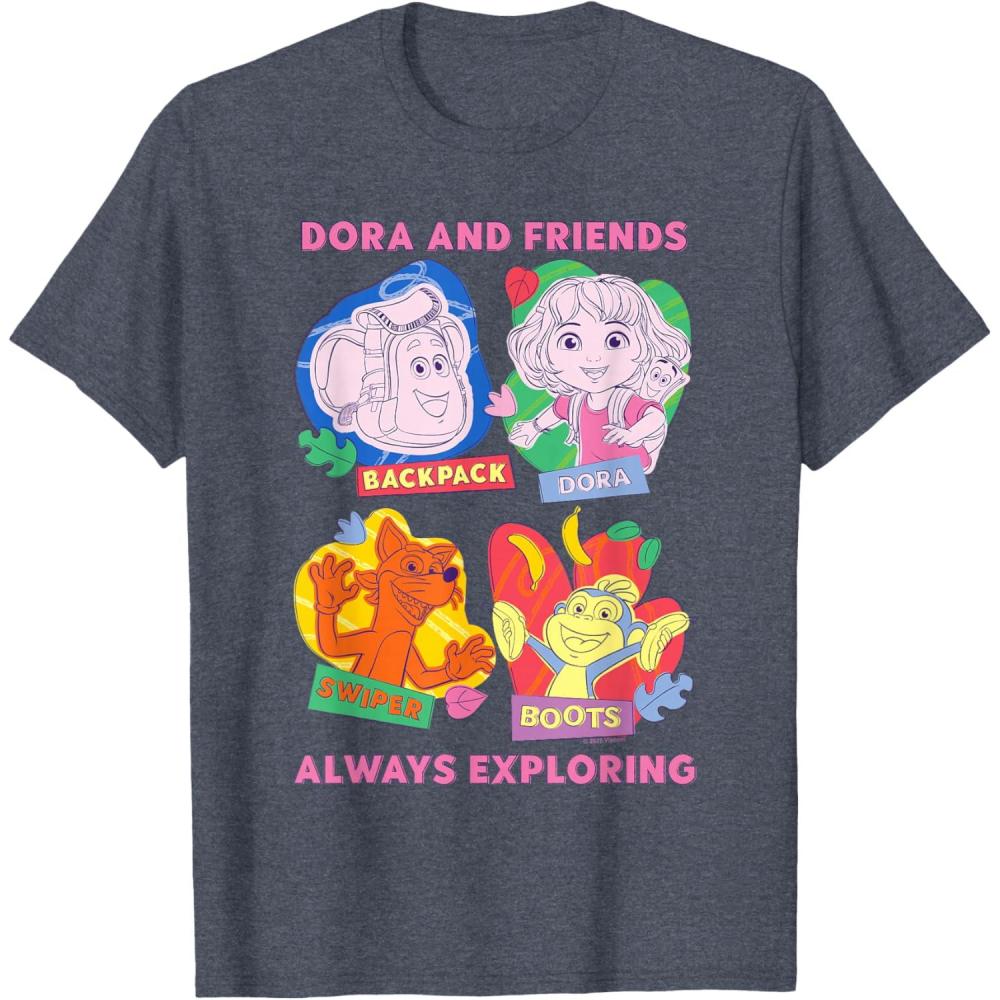 imageDora 2024 Dora and Friends TShirtHeather Blue