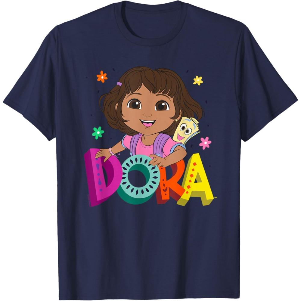 imageDora 2024 Dora and Map Logo TShirtNavy Blue