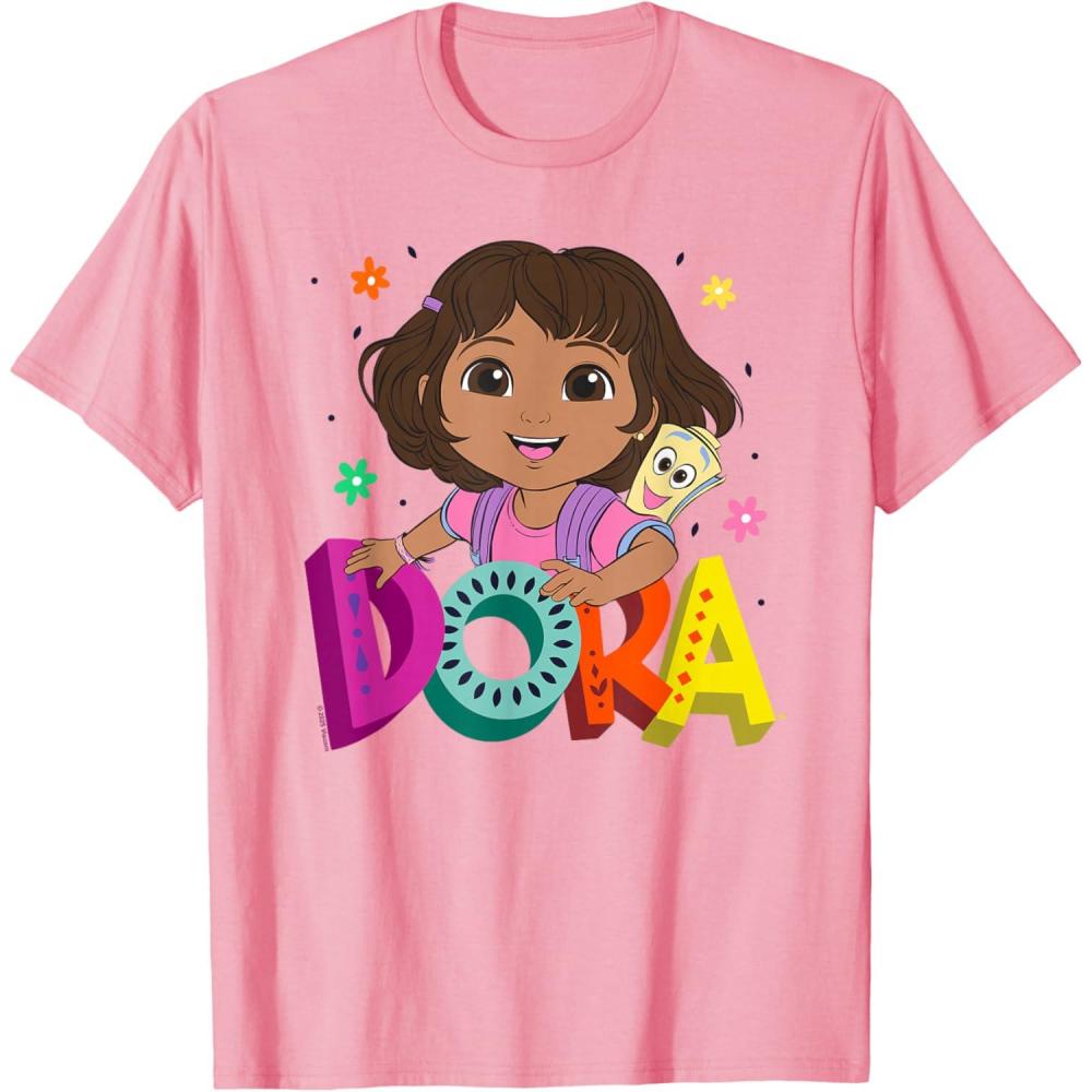 imageDora 2024 Dora and Map Logo TShirtPink