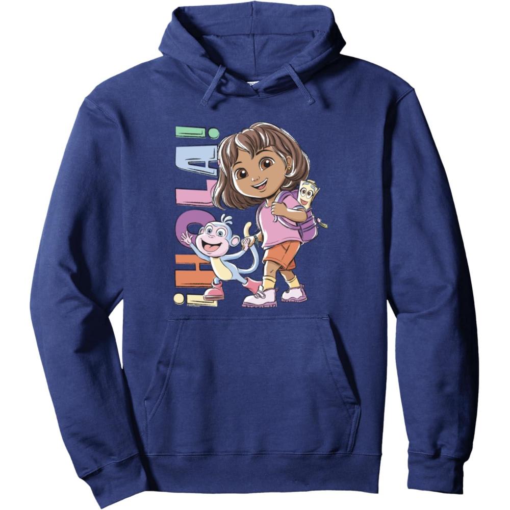 imageDora 2024 Hola Dora Sketchy Pullover HoodieNavy Blue