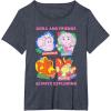 Dora (2024) Dora and Friends T-Shirt(Heather Blue)