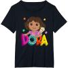 Dora (2024) Dora and Map Logo T-Shirt(Black)