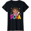 Dora (2024) Dora and Map Logo T-Shirt(Black)