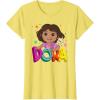 Dora (2024) Dora and Map Logo T-Shirt(Lemon Yellow)