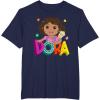 Dora (2024) Dora and Map Logo T-Shirt(Navy Blue)