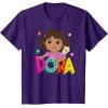 Dora (2024) Dora and Map Logo T-Shirt(Purple)