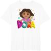 Dora (2024) Dora and Map Logo T-Shirt(White)