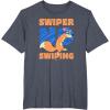 Dora (2024) Swiper No Swiping T-Shirt(Heather Blue)