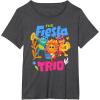 Dora (2024) The Fiesta Trio T-Shirt(Dark Heather Grey)