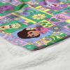 NORTHWEST Dora The Explorer Dora and Friends Collage Silk Touch Sherpa Throw Blanket, Soft Fleece, Cartoon Character, 50 x 60 inches(Dora and Friends Collage)