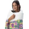 NORTHWEST Dora The Explorer Dora and Friends Collage Silk Touch Sherpa Throw Blanket, Soft Fleece, Cartoon Character, 50 x 60 inches(Dora and Friends Collage)