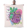 NORTHWEST Dora The Explorer More to Explore Silk Touch Throw Blanket, Soft Fleece, Cartoon Character, 50 x 60 inches(Hola Backpack)