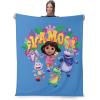 NORTHWEST Dora The Explorer More to Explore Silk Touch Throw Blanket, Soft Fleece, Cartoon Character, 50 x 60 inches(Vamos)