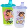 Nuby Wash or Toss Reusable Cups & Lids with Spout, Nickelodeon Dora The Explorer, 10 Oz, 6 Count(10 Ounces)