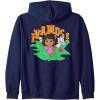 Dora (2024) Dora Boots and Map Vamos Zip Hoodie(Navy Blue)