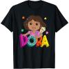 Dora (2024) Dora and Map Logo T-Shirt(Black)