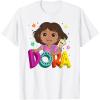 Dora (2024) Dora and Map Logo T-Shirt(White)