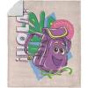 NORTHWEST Dora The Explorer Dora and Friends Collage Silk Touch Sherpa Throw Blanket, Soft Fleece, Cartoon Character, 50 x 60 inches(Hola Backpack)