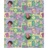 NORTHWEST Dora The Explorer More to Explore Silk Touch Throw Blanket, Soft Fleece, Cartoon Character, 50 x 60 inches(Dora and Friends Collage)