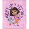 NORTHWEST Dora The Explorer More to Explore Silk Touch Throw Blanket, Soft Fleece, Cartoon Character, 50 x 60 inches(More to Explore)