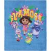 NORTHWEST Dora The Explorer More to Explore Silk Touch Throw Blanket, Soft Fleece, Cartoon Character, 50 x 60 inches(Vamos)