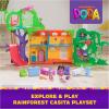 Dora, Explore & Play Rainforest Casita Playset, Dora & Boots Figures, Dollhouse Furniture, Bilingual Phrases, Kids Toys for Girls & Boys Ages 3 and Up
