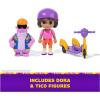 Dora, Zoom & Explore Adventure Pack with Dora & Tico Toy Figures & 3-Wheeled Scooter Accessory, Kids Toys for Girls & Boys Ages 3 and Up