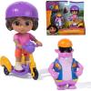 Dora, Zoom & Explore Adventure Pack with Dora & Tico Toy Figures & 3-Wheeled Scooter Accessory, Kids Toys for Girls & Boys Ages 3 and Up
