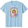 Kids Dora (2024) – Boots Mosaic T-Shirt(Baby Blue)