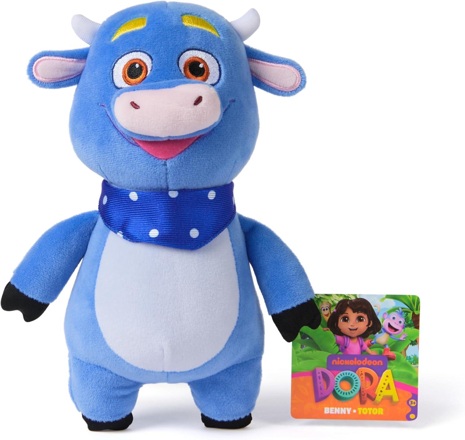 imageDora Official Benny Plush Cow Educational Toys Plush Toys Cow Stuffed Animal for Ages 3 and Up 8quot