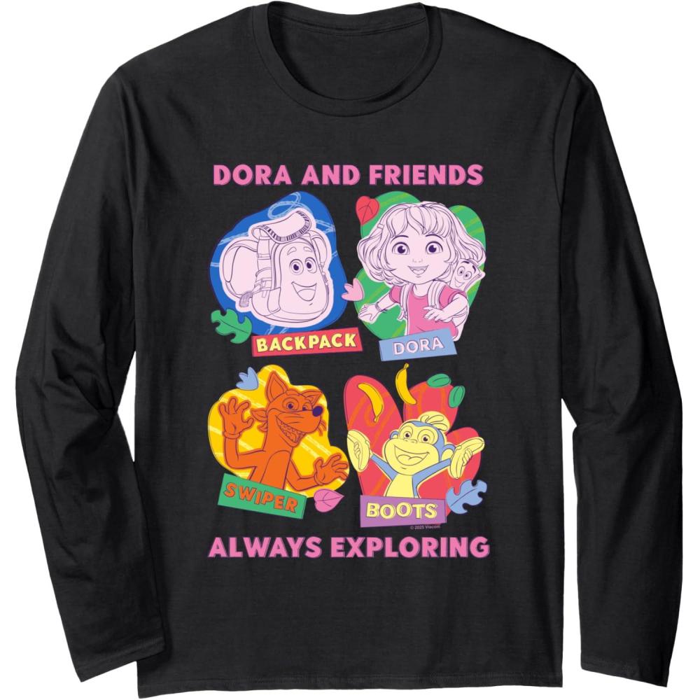 imageDora 2024 Dora and Friends Long Sleeve TShirtBlack
