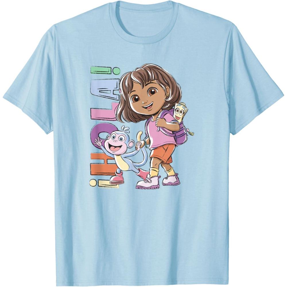 imageDora 2024 Hola Dora Sketchy TShirtBaby Blue