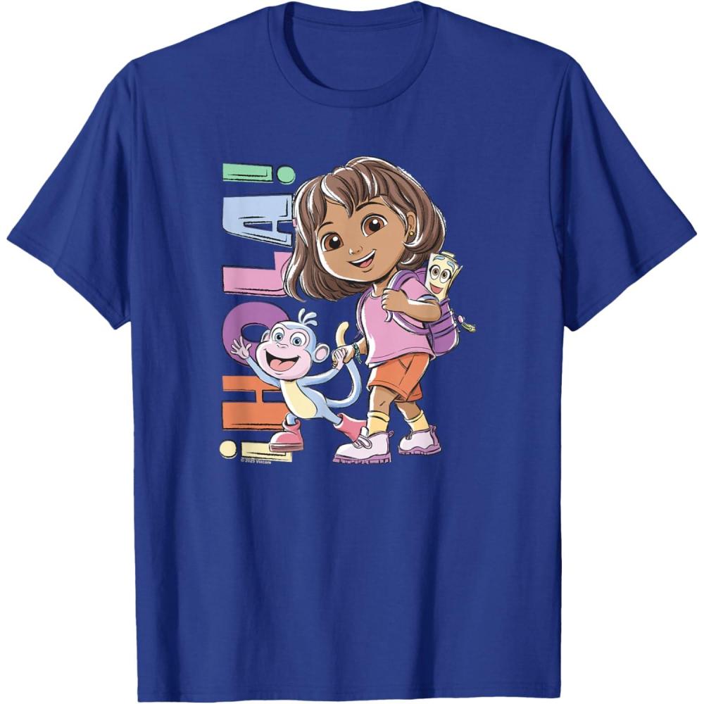 imageDora 2024 Hola Dora Sketchy TShirtRoyal Blue