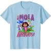 Dora (2024) Hola Amigos T-Shirt(Baby Blue)