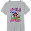 Dora (2024) Hola Amigos T-Shirt(Heather Grey)