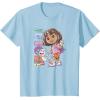 Dora (2024) Hola Dora Sketchy T-Shirt(Baby Blue)