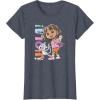 Dora (2024) Hola Dora Sketchy T-Shirt(Heather Blue)