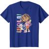 Dora (2024) Hola Dora Sketchy T-Shirt(Royal Blue)