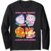 Dora (2024) Dora and Friends Long Sleeve T-Shirt(Black)