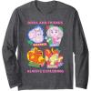 Dora (2024) Dora and Friends Long Sleeve T-Shirt(Dark Heather Grey)