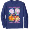 Dora (2024) Dora and Friends Long Sleeve T-Shirt(Navy Blue)